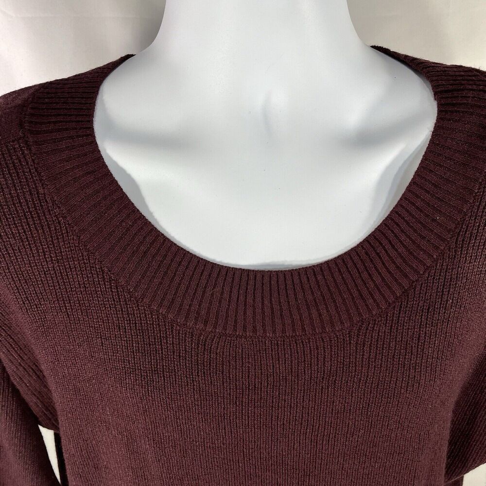 SOHO NEW YORK AND COMPANY SWEATER TOP WOMENS MEDIUM RED 3/4 SLEEVE NWT NEW - Picture 5 of 13